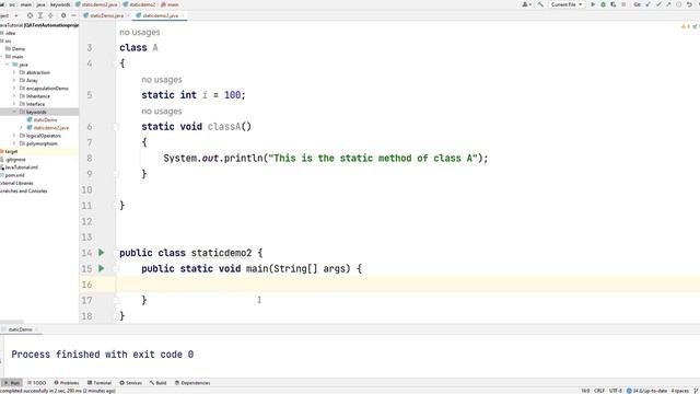 Java tutorial for beginners - Static keyword смотреть онлайн