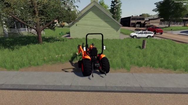 Removing Trees & Splitting Wood | Tree Services | Kubota Tractor | Old Dodge | Farming Simulator 19 смотреть онлайн