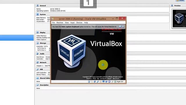 Creating a virtual machine on Oracle VirtualBox/Installing Windows server 2008 смотреть онлайн