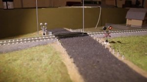 Переезд на жд макете с озвучкой