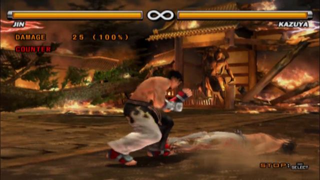 Tekken 5 Jin Kazama VS. Kazuya Mishima смотреть онлайн