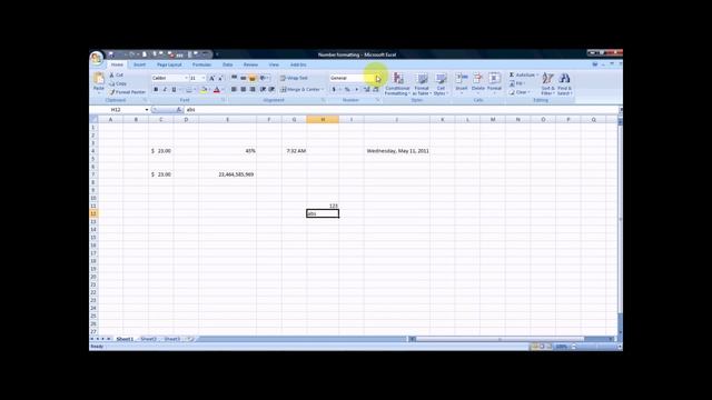 Number Formatting in Excel смотреть онлайн