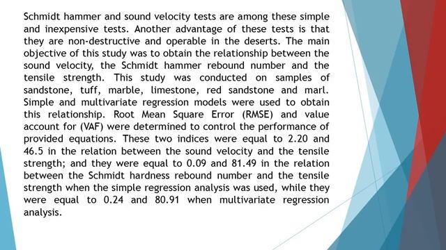 An Estimate of the Tensile Strength Based On P Wave Velocity and Schmidt Hardness Rebound Number IJ смотреть онлайн