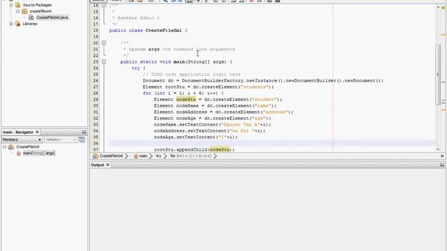 Create file xml with DOM смотреть онлайн