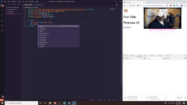 Change Images Using Javascript/jQuery смотреть онлайн
