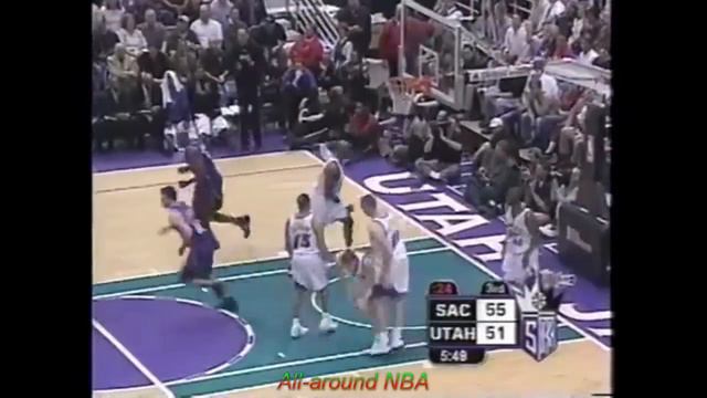 Peja Stojakovic 27 Points @ Jazz, 2003 Playoffs Game 4. смотреть онлайн