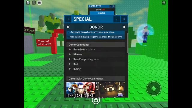 How to get DONOR COMMANDS in roblox. смотреть онлайн