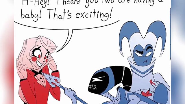 Adam y sus hijos con lute😍❣️) HAZBIN HOTEL Comic Dub español смотреть онлайн