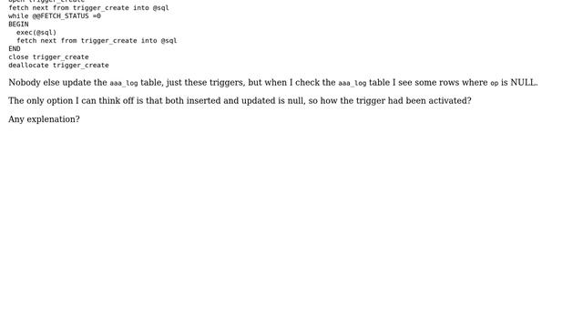 SQL Server: trigger for insert update and delete caught when no data been changed? (2 Solutions!!) смотреть онлайн