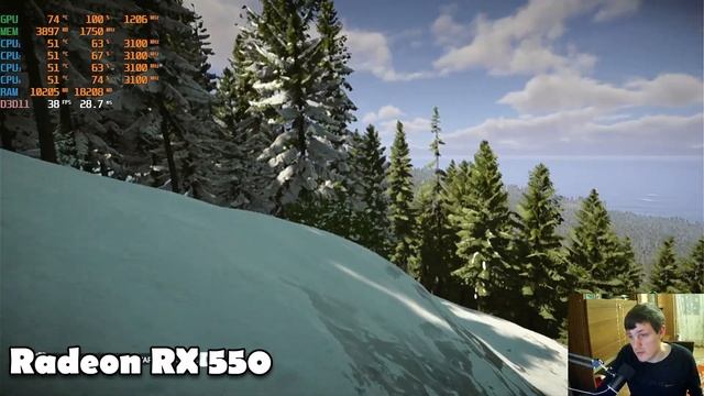 Sons Of The Forest на слабом пк RX550 смотреть онлайн