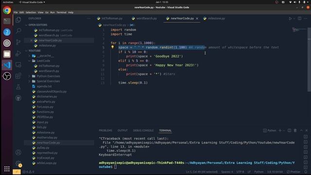 Special New Year's Day Code in Python | The PyKid смотреть онлайн