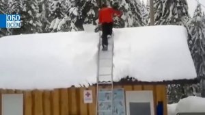 ОЧИСТИТЬ КРЫШУ ОТ СНЕГА и ОСТАТЬСЯ ЖИВЫМ (◕‿◕) 20 способов #obo_wsem_youtube