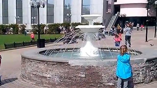Фонтан в Щелково на площади Ленина, КПЗ смотреть онлайн