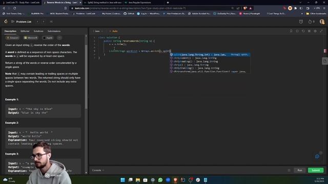 Solving the 'Reverse Words in a String' Problem in Java | LeetCode 75 Study Plan смотреть онлайн