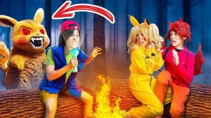 Pokémon became scouts in real life! Pikachu vs Scout Leader!