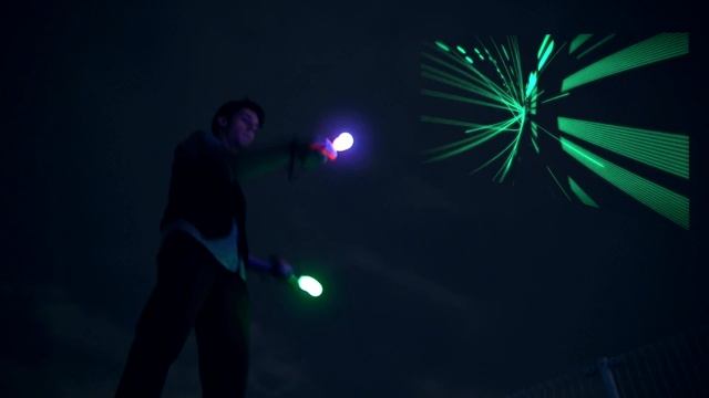 PixelJunk 4am: Dual-wielding on the roof. смотреть онлайн
