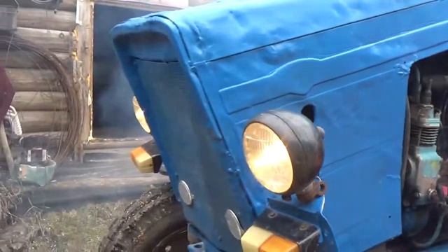 Заводим старенький МТЗ 50 с пускача смотреть онлайн