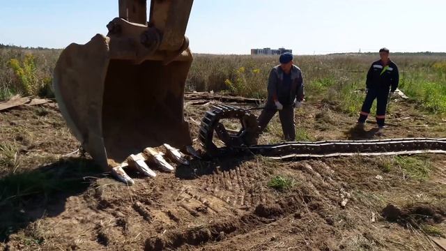 Ювелирная работа экскаваторщика.