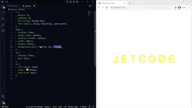 RGB Text Animation with HTML/CSS смотреть онлайн