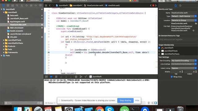 How to parse JSON on Swift easily for Rest API смотреть онлайн