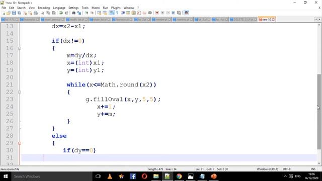 How to implement incremental line drawing algorithm in java coding | Computer graphics | Java смотреть онлайн
