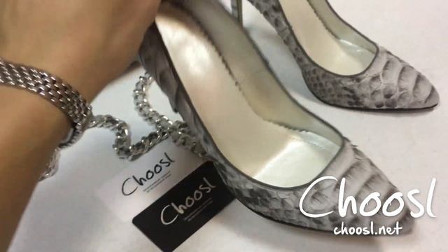 Комплект: сумка и туфли из натурального питона — Choosl смотреть онлайн