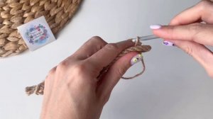 Квадратный или прямоугольный коврик из каната и шпагата крючком)