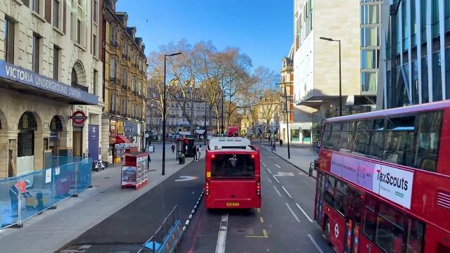 LONDON Bus Ride ?? Famous Route 11 Liverpool St To Fulham Broadway
