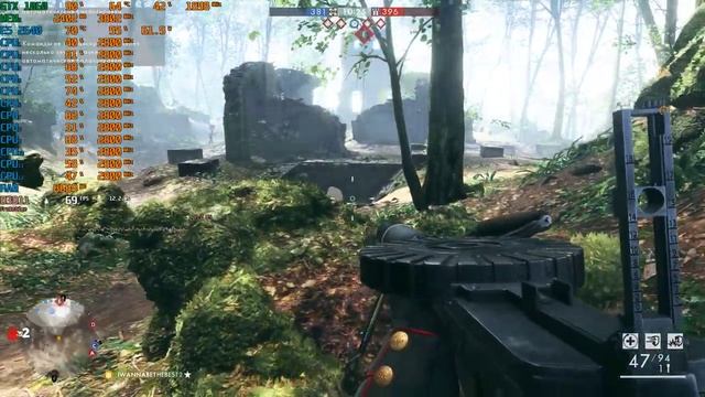 BF1. Тестовый стрим на GTX1060. Максимум качества на NVENC, битрейт 25000. смотреть онлайн