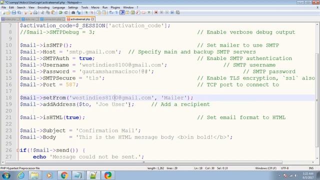 How to make a register/login system in php Part - 5 Sending Confirmation Email смотреть онлайн