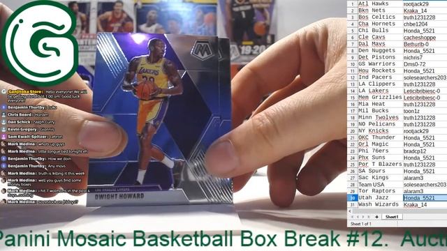 2019-20 NBA Panini Mosaic Break #12 смотреть онлайн