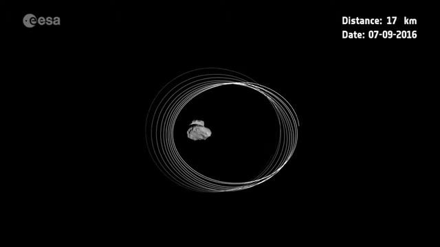 Rosetta's last orbits around the comet смотреть онлайн