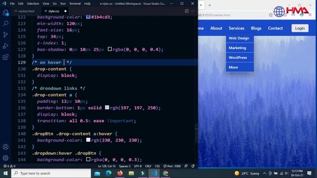 Hoverable Responsive Dropdown HTML CSS | Hover Over Dropdown Menu HTML CSS смотреть онлайн