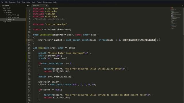 Basic ENet Tutorial Series - Chat App Part 1 (2/5) смотреть онлайн