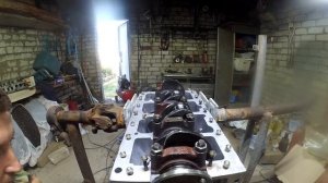 УАЗ 3303  монтаж коленвала УМЗ 417