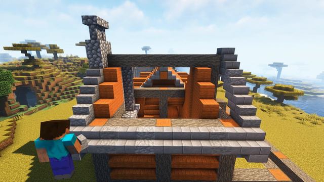 Minecraft: How to build an Acacia House | Tutorial смотреть онлайн