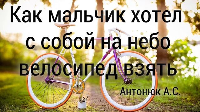 Как мальчик хотел с собой на небо, велосипед взять. Пример из проповеди Антонюк А.С. смотреть онлайн