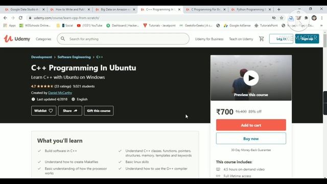 Udemy Free Certificate Courses Python C++ Big Data Google Data Studio AWS Online Classes #DeepShukl смотреть онлайн