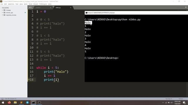 Tutorial Basic Python : [13] Stuktur While Loop смотреть онлайн