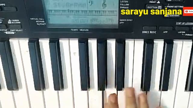 Nani's Gang leader //hoyna hoyna song//easy on piano by sarayu sanjana смотреть онлайн