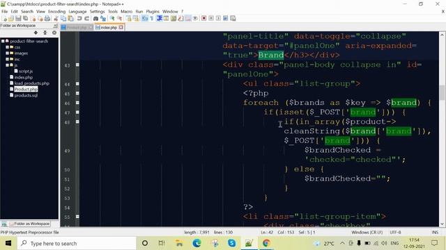 Ajax Product Filtering with PHP & MySQL - PHP Project смотреть онлайн