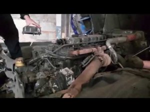 Скания течь антифриза из под ГБЦ часть 1