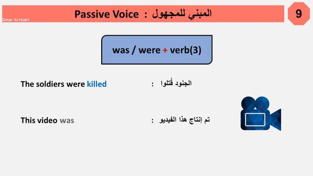 المبني للمجهول في زمن الماضي البسيط في اللغة الانجليزية (9) Past Simple Passive Voice смотреть онлайн