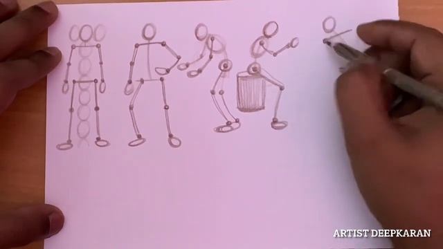 How to draw stick figures for Beginners | bending figures drawing | NIFT, UCEED,NID,BFA,NATA смотреть онлайн