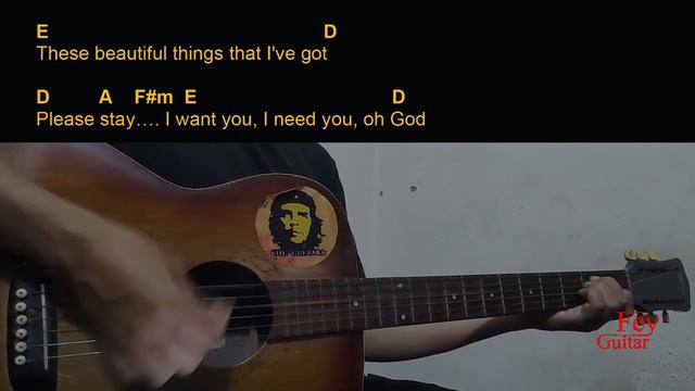 Benson Boone - Beautiful Things Guitar Chords Cover