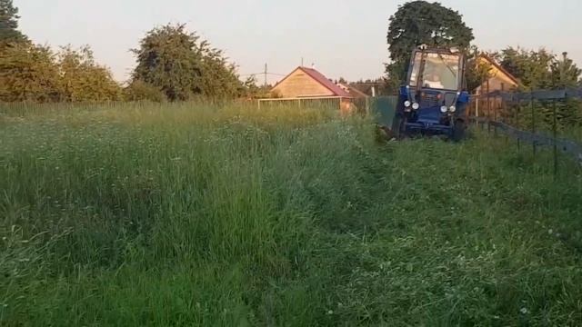 Трактор Мтз-80 покос новой косой КРН2-1Б(все просто). И тут мы хватанули???. смотреть онлайн