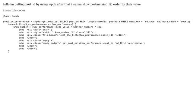 Wordpress: Order by in foreach смотреть онлайн