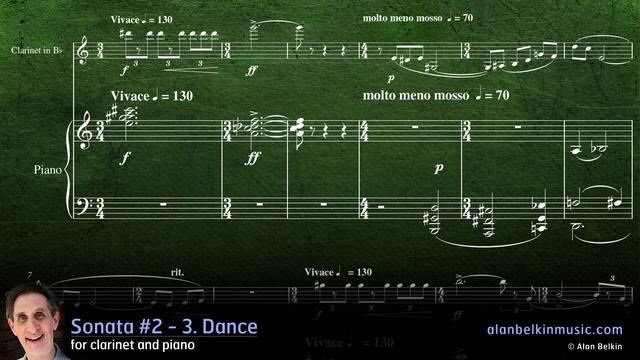 Sonata #2 for clarinet and piano - 3. Dance смотреть онлайн
