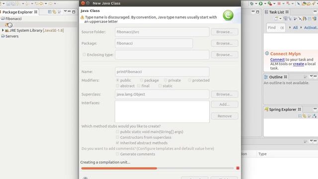 Fibonacci series without recursion in Java смотреть онлайн