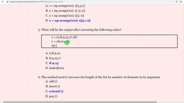 Python MCQs-2 for Data science смотреть онлайн
